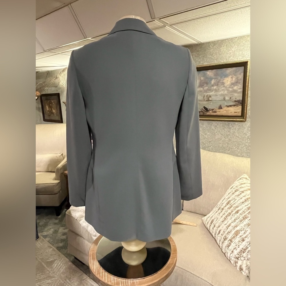 Vintage CASUAL CORNER Women's Size 2 Gray Blazer Career Jacket Business Casual - Picture 2 of 12